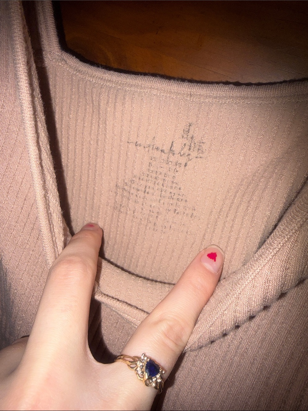 Soft Ribbed V-Neck Tank Top - Picture 2 of 3